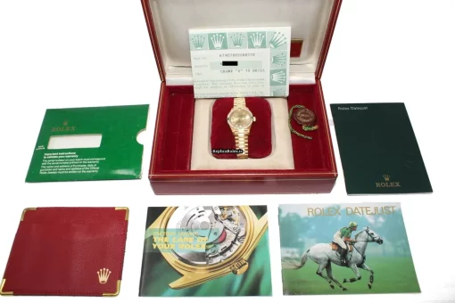 Incredible Fake Rolex Lady-datejust 79088 26mm Yellow Gold Case Womens Watch - Image 11