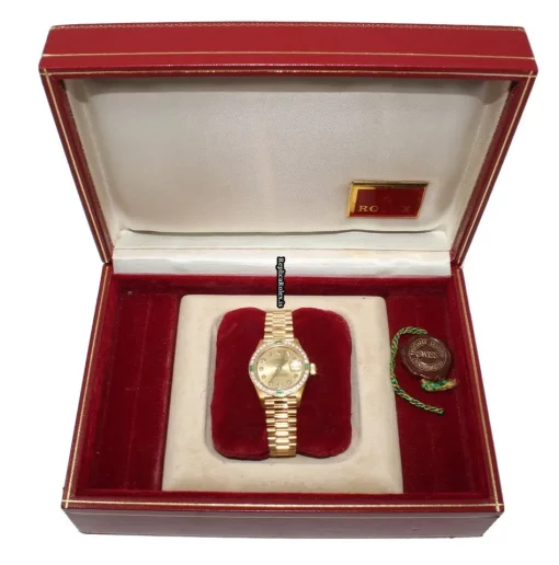 Incredible Fake Rolex Lady-datejust 79088 26mm Yellow Gold Case Womens Watch - Image 9