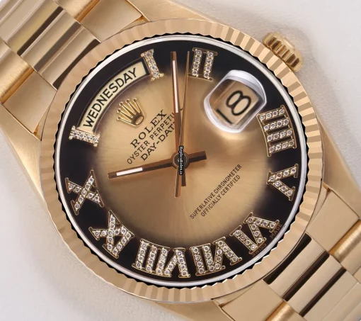 Ideal Replica Rolex Day-date 36 18038 Automatic Movement 36mm Yellow Gold Case Mens/unisex Watch