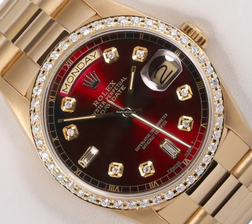 Wonderful Replica Rolex Day-date 36 18238 Automatic Movement 36mm Yellow Gold Case Mens/unisex Watch