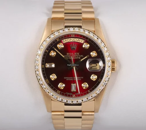 Wonderful Replica Rolex Day-date 36 18238 Automatic Movement 36mm Yellow Gold Case Mens/unisex Watch - Image 2
