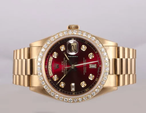 Wonderful Replica Rolex Day-date 36 18238 Automatic Movement 36mm Yellow Gold Case Mens/unisex Watch - Image 3