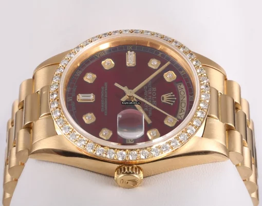 Wonderful Replica Rolex Day-date 36 18238 Automatic Movement 36mm Yellow Gold Case Mens/unisex Watch - Image 4