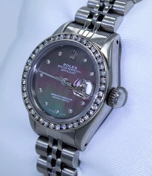 Durable Replica Rolex Lady-datejust 69174 Automatic Movement 26mm Steel Case Watch - Image 3