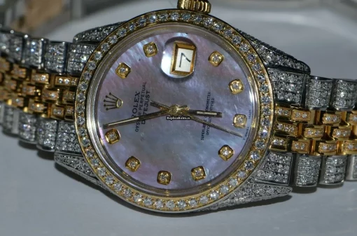 Nice Fake Rolex Datejust Self Winding Automatic 36mm Gold/steel Case Mens/unisex Watch - Image 3