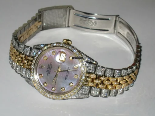 Nice Fake Rolex Datejust Self Winding Automatic 36mm Gold/steel Case Mens/unisex Watch - Image 4