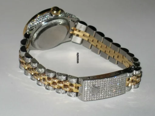 Attractive Fake Rolex Datejust Self Winding Automatic 26mm Gold/steel Case Womens Watch - Image 10