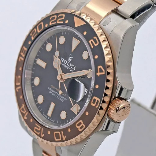 Fantastic Fake Rolex Gmt-master II 126711chnr Caliber 3285 Automatic Movement 40mm Gold/steel Case Mens/unisex Watch - Image 3