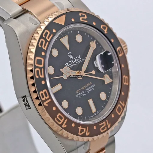 Fantastic Fake Rolex Gmt-master II 126711chnr Caliber 3285 Automatic Movement 40mm Gold/steel Case Mens/unisex Watch - Image 4