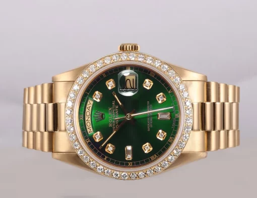 Top Fake Rolex Day-date 36 18238 Automatic Movement 36mm Yellow Gold Case Mens/unisex Watch - Image 2