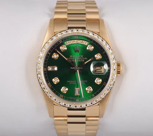 Top Fake Rolex Day-date 36 18238 Automatic Movement 36mm Yellow Gold Case Mens/unisex Watch - Image 4