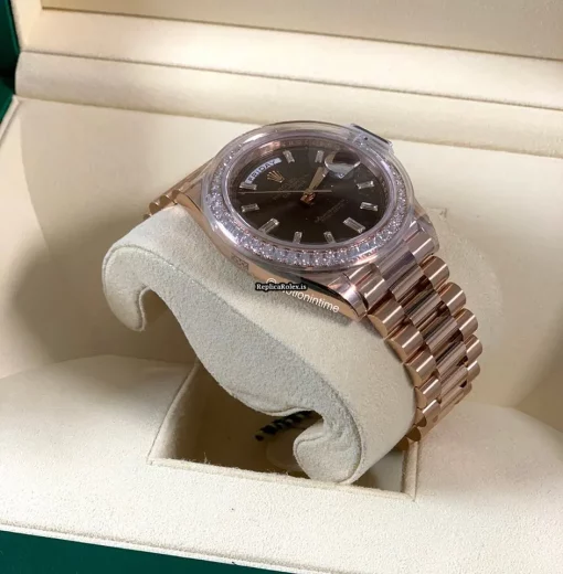 Swiss Knockoff Rolex Day-date 40 228345rbr Calibre 3255 Automatic Movement 40mm Rose Gold Case Mens/unisex Watch - Image 4