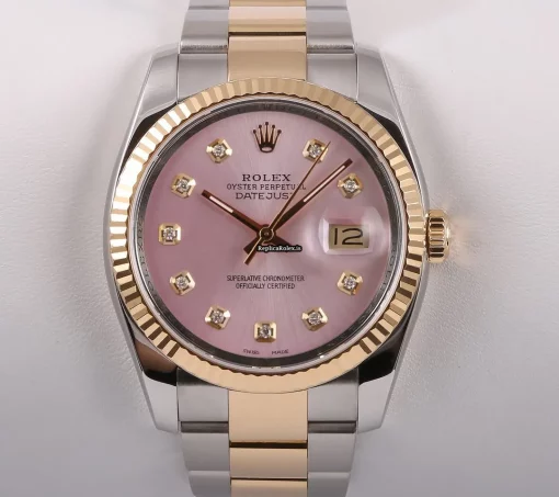 Defect Replica Rolex Datejust 116233 Automatic Movement 36mm Steel Case Watch - Image 3