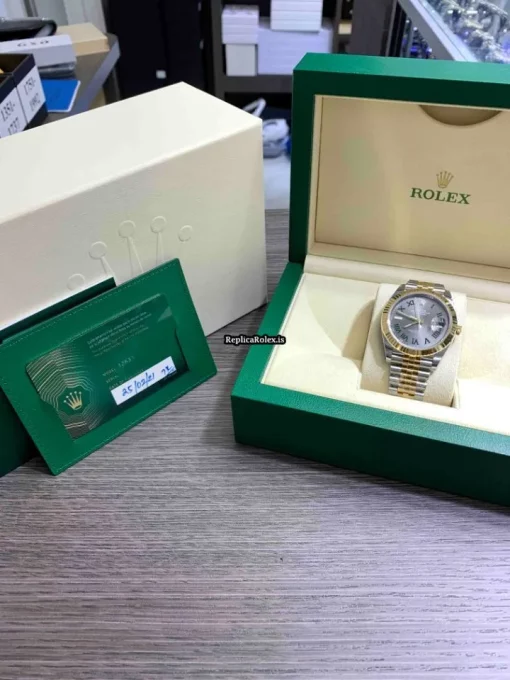 Distinctive Fake Rolex Datejust 126333 Caliber 3235 Automatic Movement 41mm Steel Case Mens/unisex Watch - Image 2