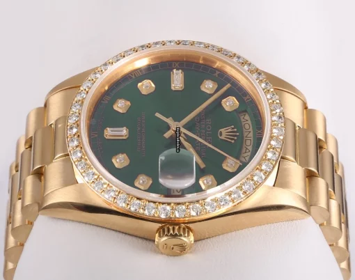 Exquisite Clone Rolex Day-date 36 18038 Automatic Movement 36mm Yellow Gold Case Mens/unisex Watch - Image 4