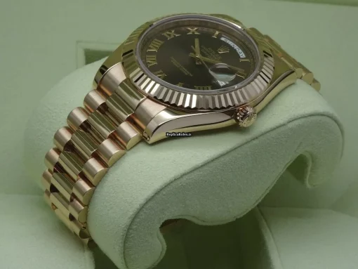 Well Made Imitation Rolex Day-date II 218235 Caliber 3156 Automatic Movement 41mm Rose Gold Case Mens/unisex Watch - Image 3