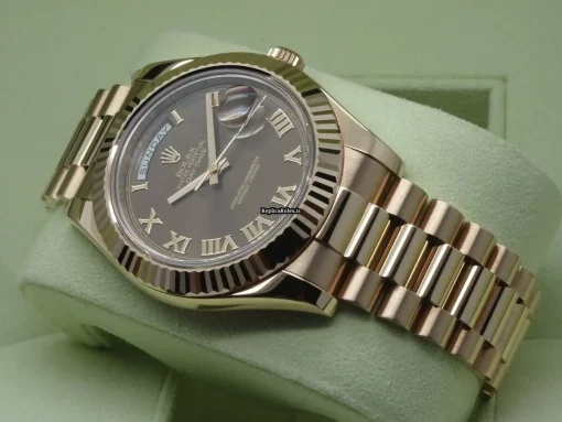 Well Made Imitation Rolex Day-date II 218235 Caliber 3156 Automatic Movement 41mm Rose Gold Case Mens/unisex Watch - Image 4