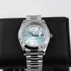 Superior Knockoff Rolex Day-date II 218206 Caliber 3156 Automatic Movement 41mm Platinum Case Mens/unisex Watch