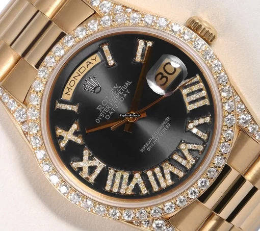 Pleasing Knockoff Rolex Day-date 36 18038 Automatic Movement 36mm Yellow Gold Case Mens/unisex Watch