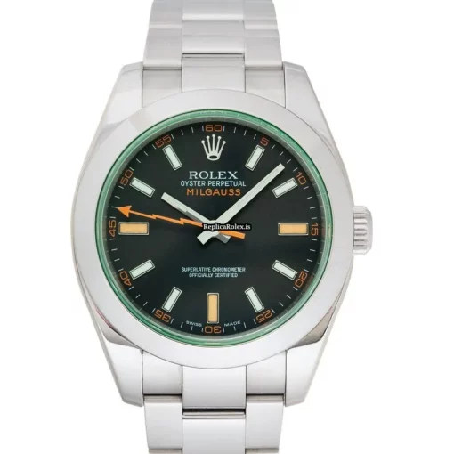 Trustworthy Replica Rolex Milgauss 116400 Automatic Movement 40mm Steel Case Mens/unisex Watch - Image 2