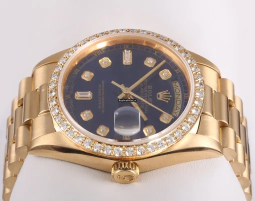 Superior Clone Rolex Day-date 36 18038 Automatic Movement 36mm Yellow Gold Case Mens/unisex Watch - Image 5