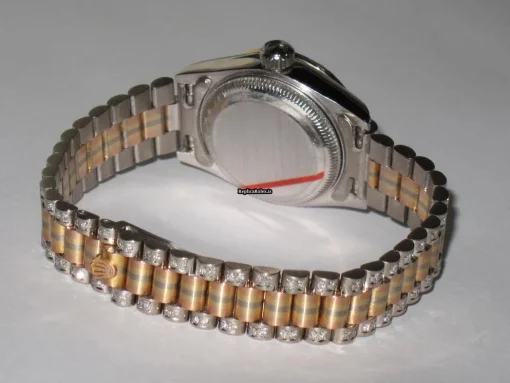 Terrific Replica Rolex Datejust Self Winding Automatic 26mm White Gold Case Womens Watch - Image 8