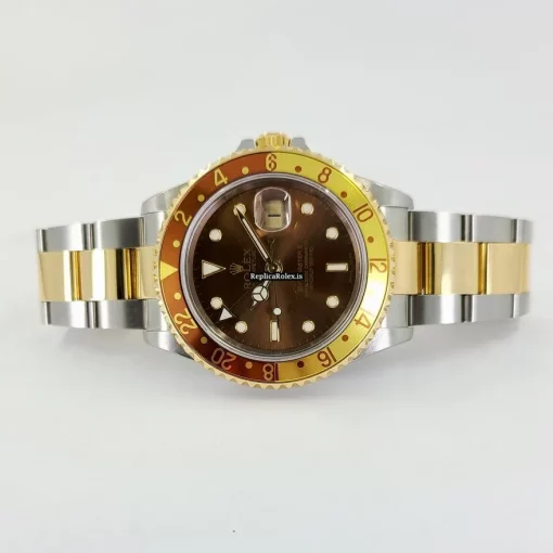 Fantastic Replica Rolex Gmt-master II 16713 Caliber 3185 Automatic Movement 40mm Gold/steel Case Mens/unisex Watch - Image 7