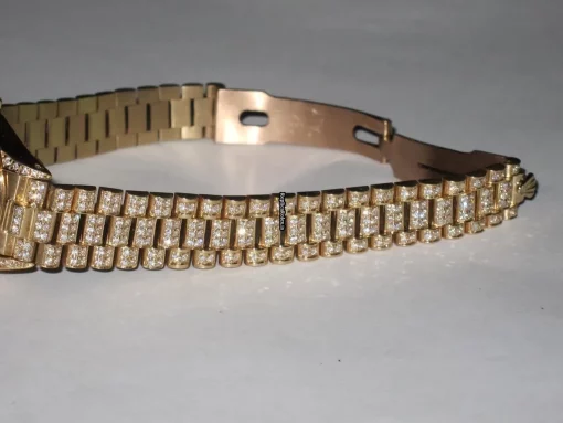 Good Replica Rolex Datejust Self Winding Automatic 26mm Yellow Gold Case Womens Watch - Image 5