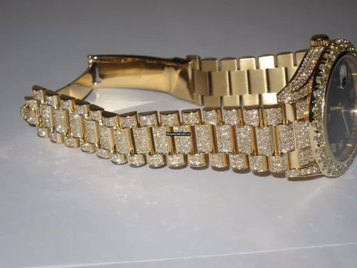 Fantastic Replicas Rolex Day-date II Self Winding Automatic 41mm Yellow Gold Case Mens/unisex Watch - Image 5