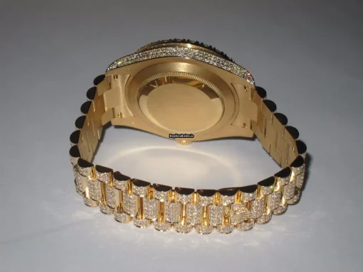 Fantastic Replicas Rolex Day-date II Self Winding Automatic 41mm Yellow Gold Case Mens/unisex Watch - Image 8