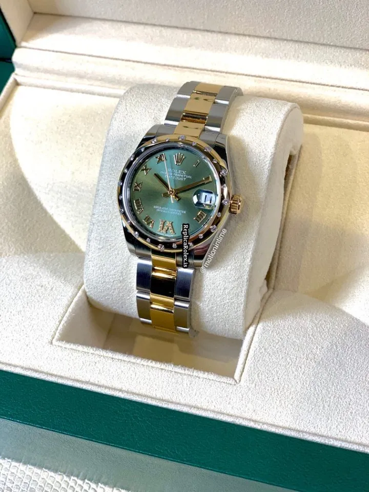 Superior Fake Rolex Lady-datejust 178343 Caliber 2235 Automatic Movement 31mm Gold/steel Case Womens Watch