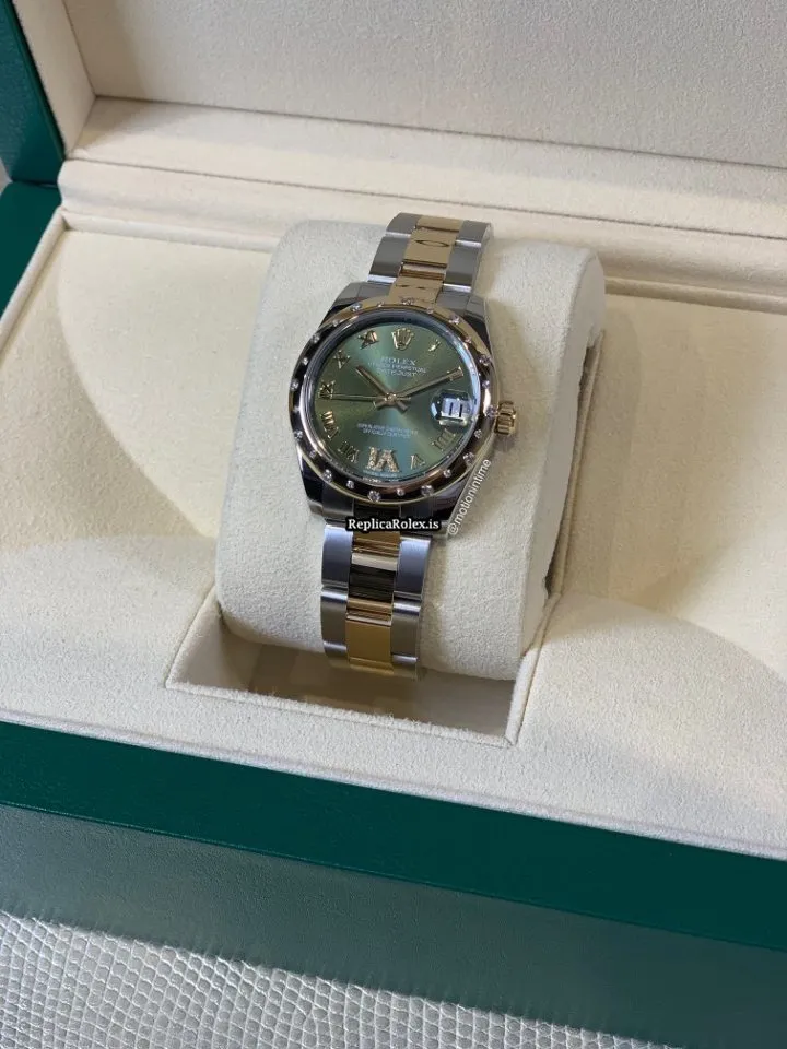 Superior Fake Rolex Lady-datejust 178343 Caliber 2235 Automatic Movement 31mm Gold/steel Case Womens Watch - Image 2