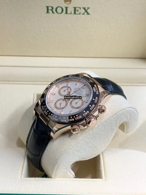 Design Replicas Rolex Daytona 116515ln Caliber 4130 Automatic Movement 40mm Rose Gold Case Mens/unisex Watch - Image 4