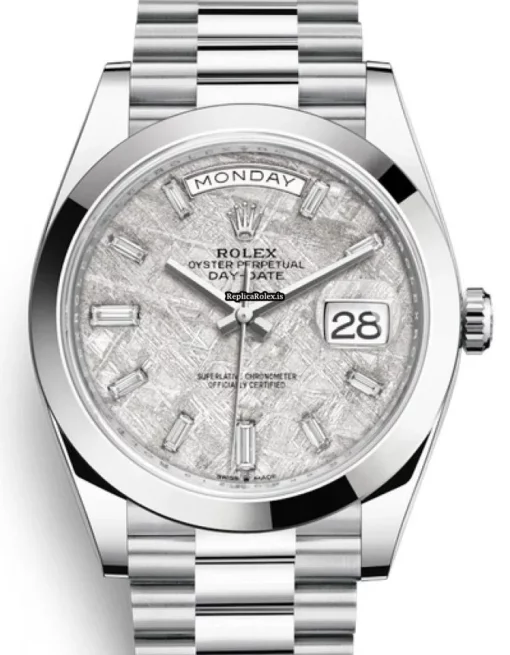 Swiss Imitation Rolex Day-date 40 228206 Caliber 3255 Automatic Movement 40mm Platinum Case Mens/unisex Watch