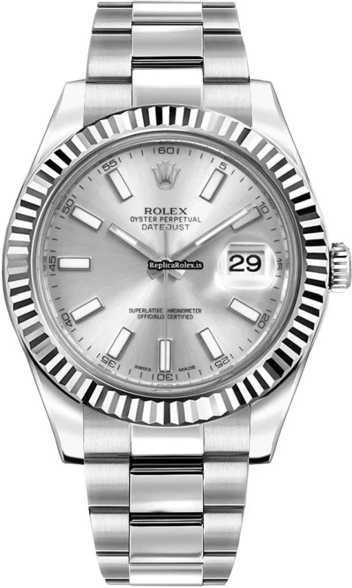 Amazing Replica Rolex Datejust II 116334 Caliber 3136 Automatic Movement 41mm Steel Case Mens/unisex Watch