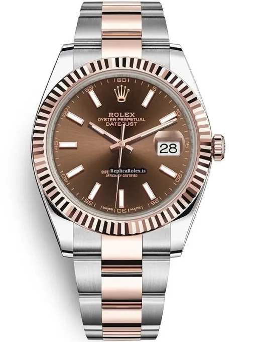 Terrific Replica Rolex Datejust II 126331 Caliber 3235 Automatic Movement 41mm Gold/steel Case Mens/unisex Watch