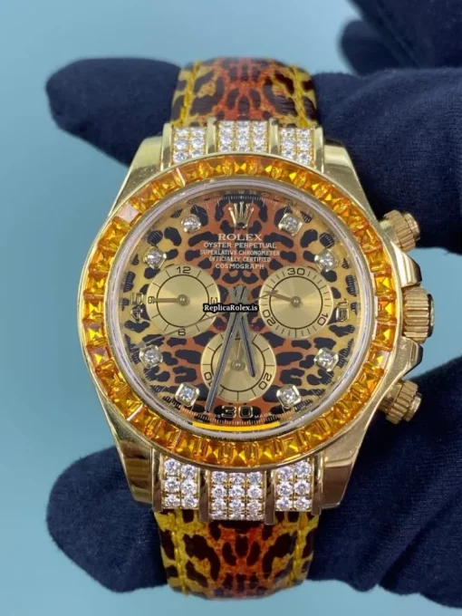 Design Replica Rolex Daytona 116598 Caliber 4130 Automatic Movement 40mm Yellow Gold Case Mens/unisex Watch - Image 2