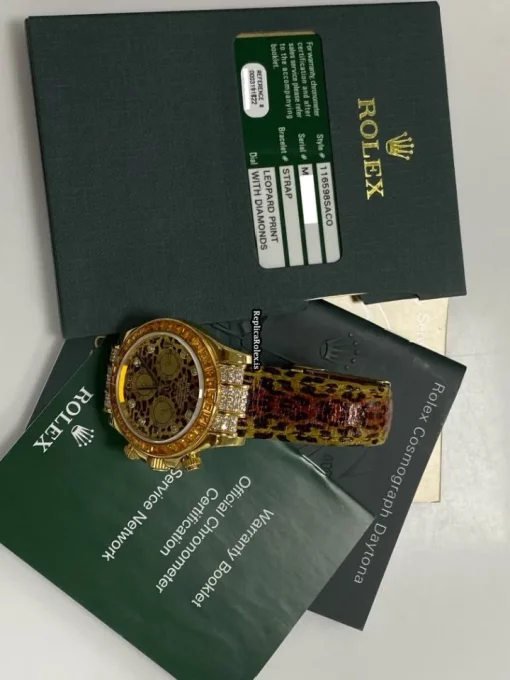 Design Replica Rolex Daytona 116598 Caliber 4130 Automatic Movement 40mm Yellow Gold Case Mens/unisex Watch - Image 5