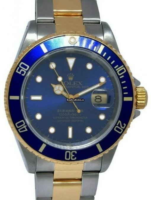 Inexpensive Fake Rolex Submariner Date 16613 Automatic Movement 40mm Gold/steel Case Mens/unisex Watch