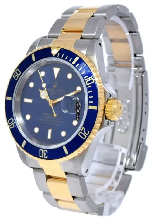 Inexpensive Fake Rolex Submariner Date 16613 Automatic Movement 40mm Gold/steel Case Mens/unisex Watch - Image 3