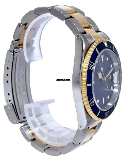 Inexpensive Fake Rolex Submariner Date 16613 Automatic Movement 40mm Gold/steel Case Mens/unisex Watch - Image 6