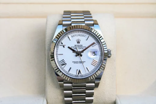 Lovely Replicas Rolex Day-date 40 228239 Caliber 3255 Automatic Movement 40mm White Gold Case Mens/unisex Watch