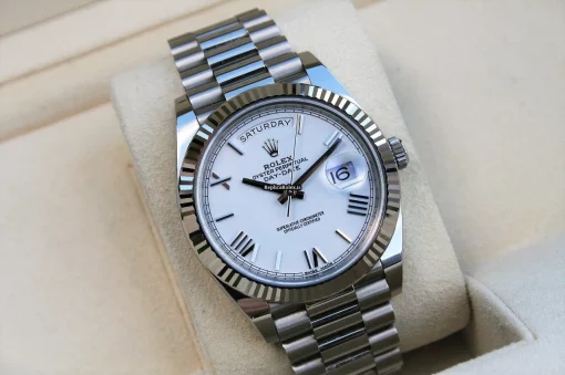 Lovely Replicas Rolex Day-date 40 228239 Caliber 3255 Automatic Movement 40mm White Gold Case Mens/unisex Watch - Image 5