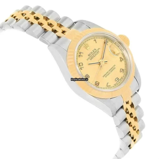 Fantastic Replica Rolex Lady-datejust 79173 Caliber 2235 Automatic Movement 26mm Gold/steel Case Womens Watch - Image 3