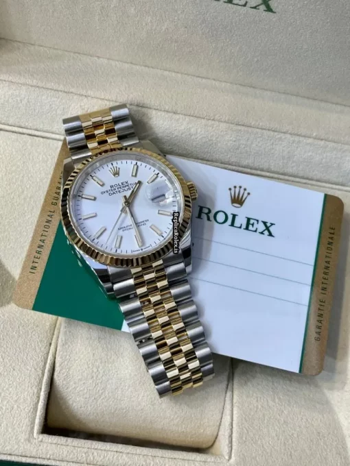 Excellent Fake Rolex Datejust 126233 Caliber 3235 Automatic Movement 36mm Gold/steel Case Mens/unisex Watch - Image 7