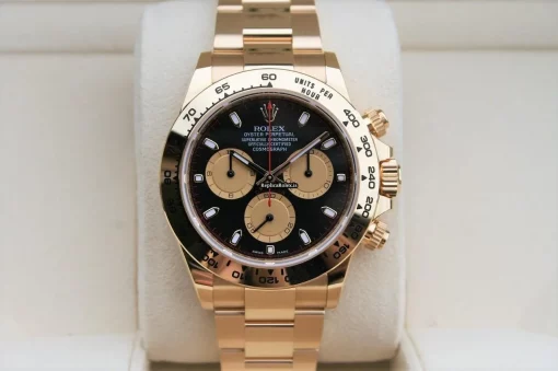 Beautiful Replica Rolex Daytona 116528 Caliber 4130 Automatic Movement 40mm Yellow Gold Case Watch