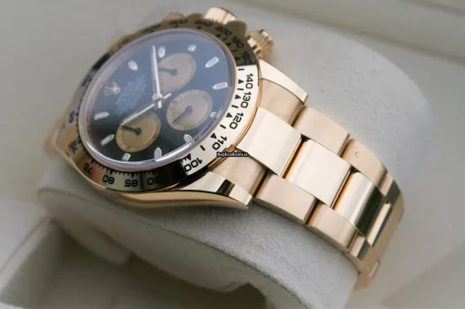 Beautiful Replica Rolex Daytona 116528 Caliber 4130 Automatic Movement 40mm Yellow Gold Case Watch - Image 4
