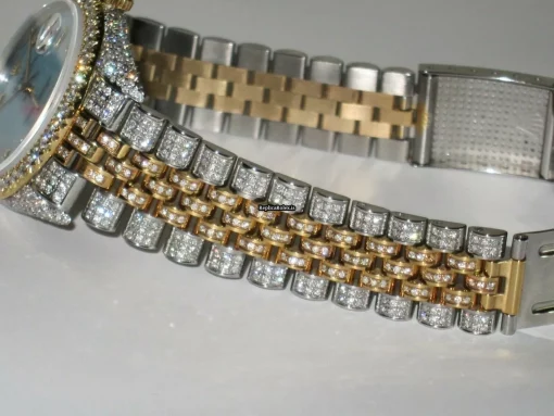 Defect Copy Rolex Datejust Self Winding Automatic 36mm Gold/steel Case Mens/unisex Watch - Image 7