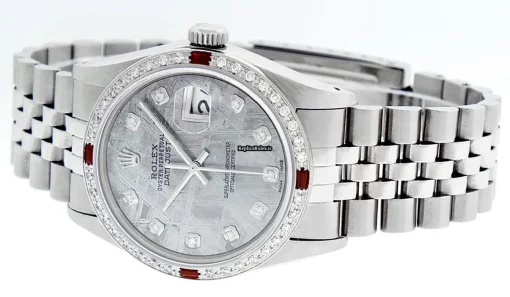 Ideal Fake Rolex Datejust Caliber 3035 Automatic Movement 36mm Steel Case Mens/unisex Watch - Image 3