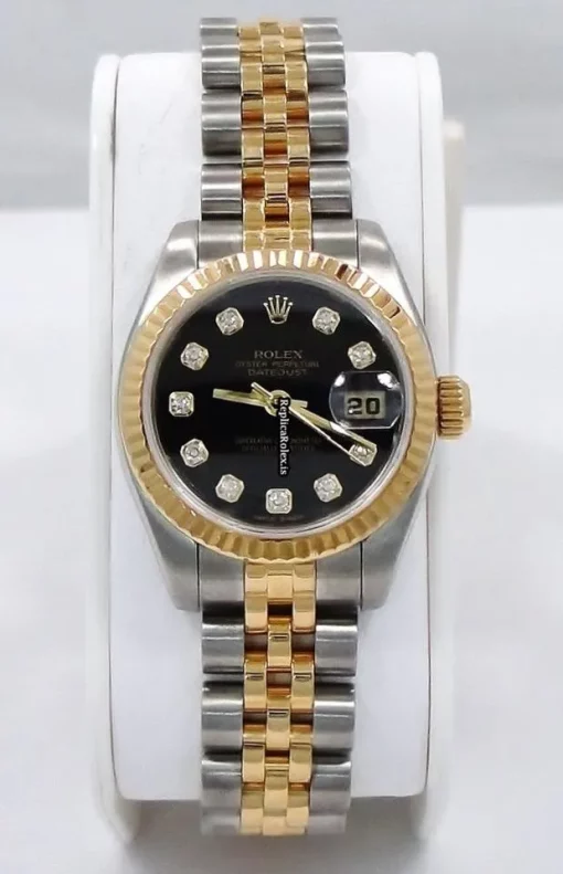 Fantastic Replica Rolex Lady-datejust 179173 Automatic Movement 26mm Gold/steel Case Womens Watch - Image 2